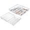 mDesign Expandable Plastic Kitchen Drawer Storage Cutlery Tray, 2 Pack - Clear